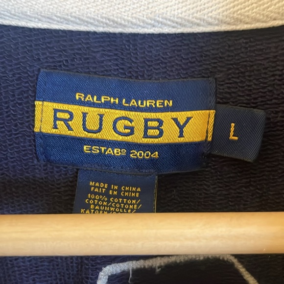 Polo Ralph Lauren Rugby Zip-Up Jacket - Size L - 100% Cotton - Picture 3 of 4